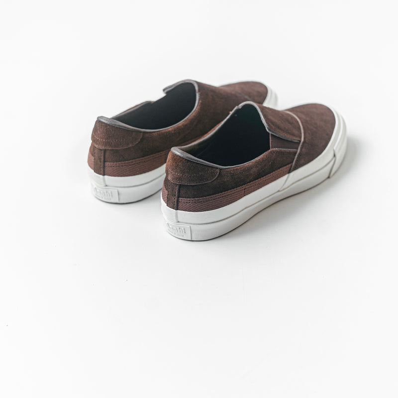 ASAHI BELTED SLIP-ON SUEDE - Brown