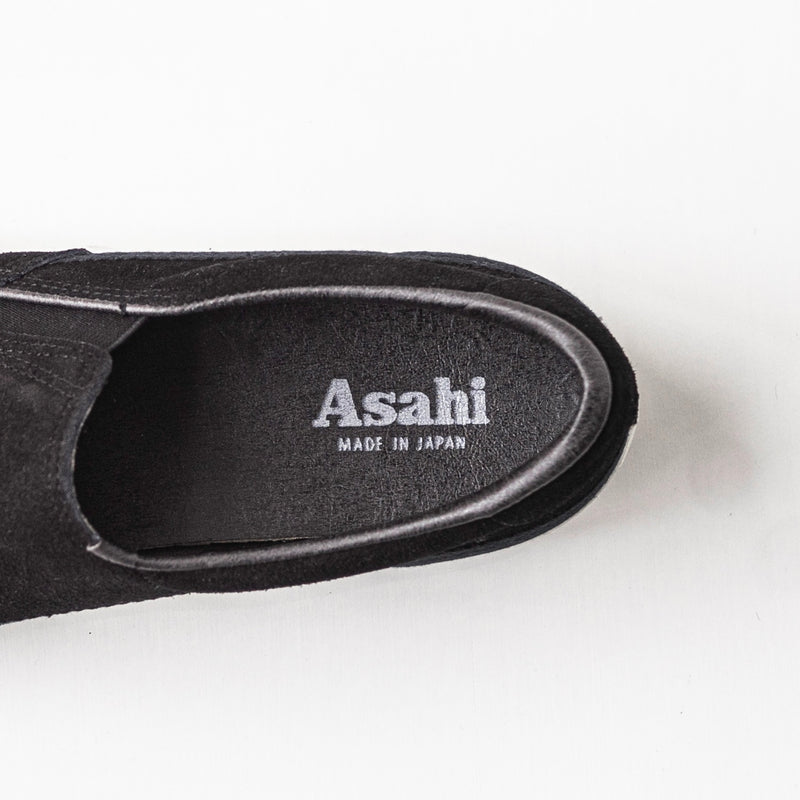 ASAHI BELTED SLIP-ON SUEDE - Black