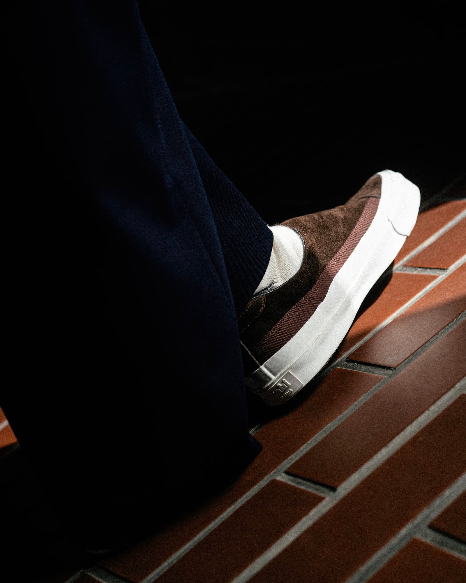 ASAHI BELTED SLIP-ON SUEDE - Brown – PERSICA