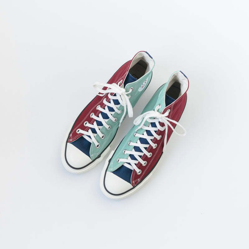 CANVAS ALL STAR J HI - Maroon/Dark Navy/Mint