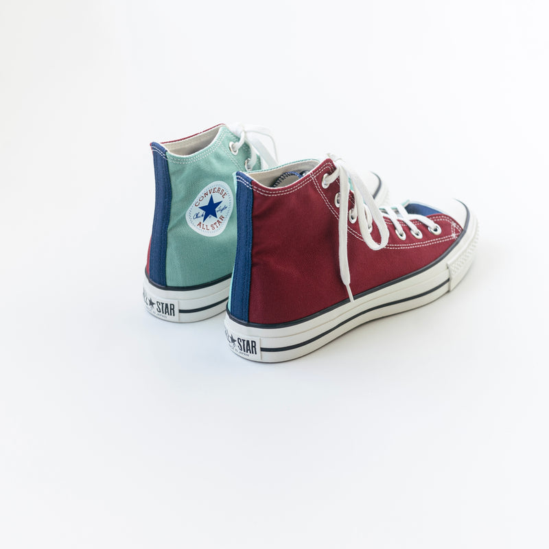 CANVAS ALL STAR J HI - Maroon/Dark Navy/Mint