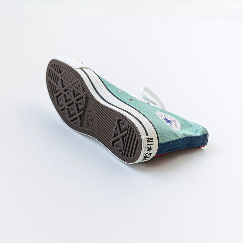 CANVAS ALL STAR J HI - Maroon/Dark Navy/Mint