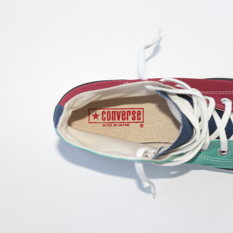 CANVAS ALL STAR J HI - Maroon/Dark Navy/Mint