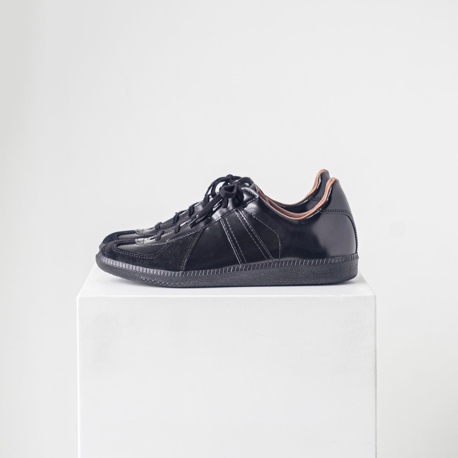 GERMAN MILITARY TRAINER - Black/Black Sole – PERSICA