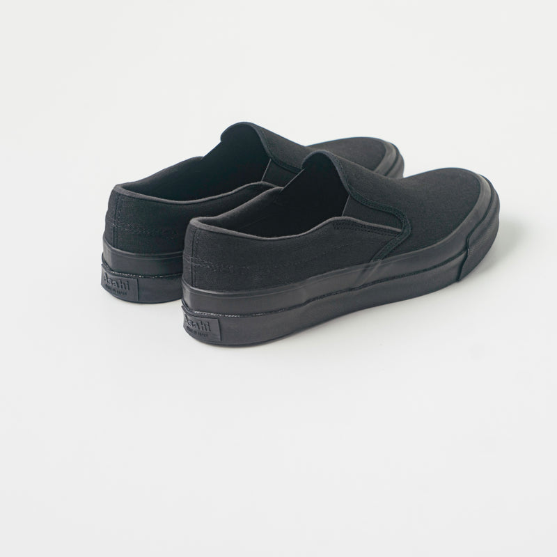 ASAHI DECK SLIP-ON - Black/Black