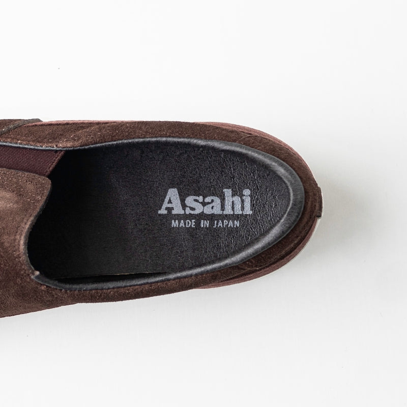 ASAHI BELTED SLIP-ON SUEDE - Brown