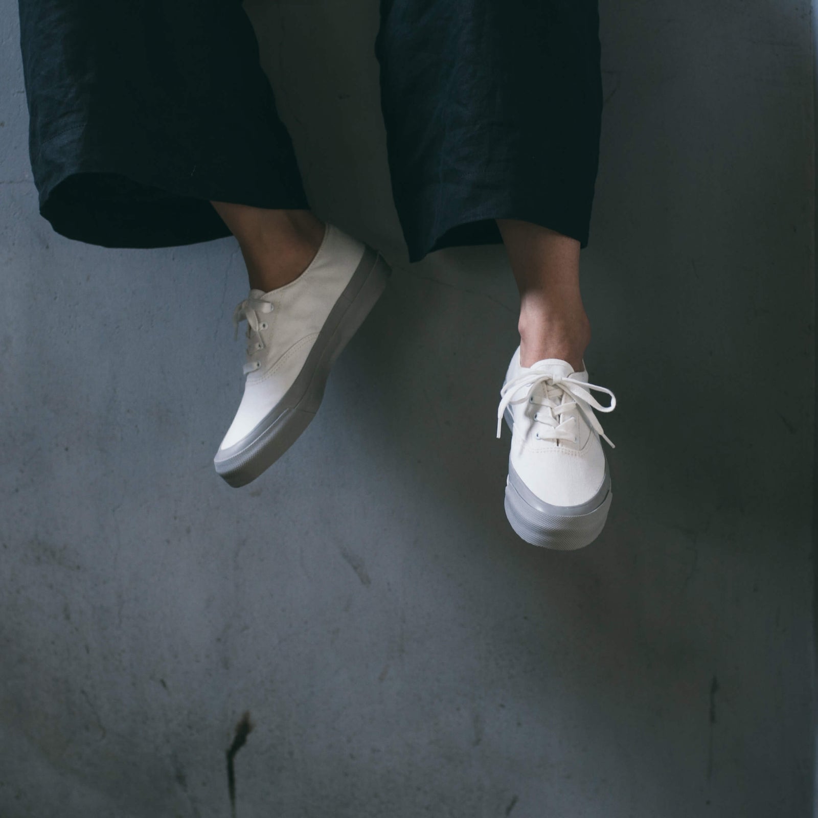 Canvas asahi deck shoes white ASAHI アサヒ DECK-デッキシューズ-レディース ホワイト ベージュ - and ordinary