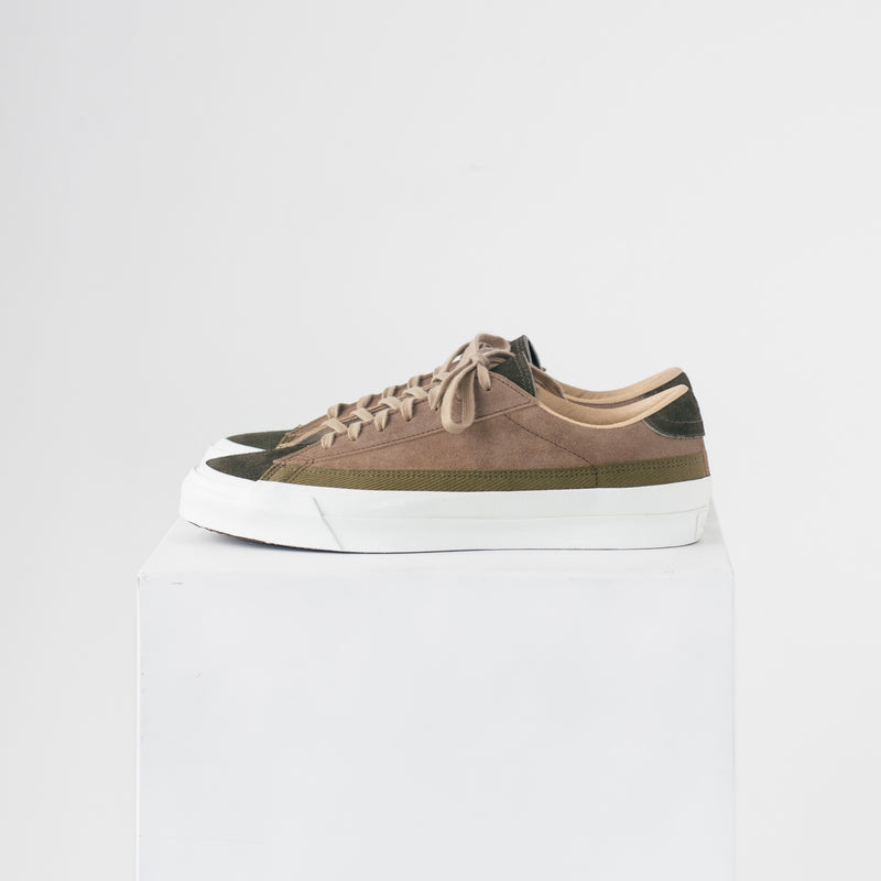 ASAHI BELTED LOW SUEDE - Olive/Taupe