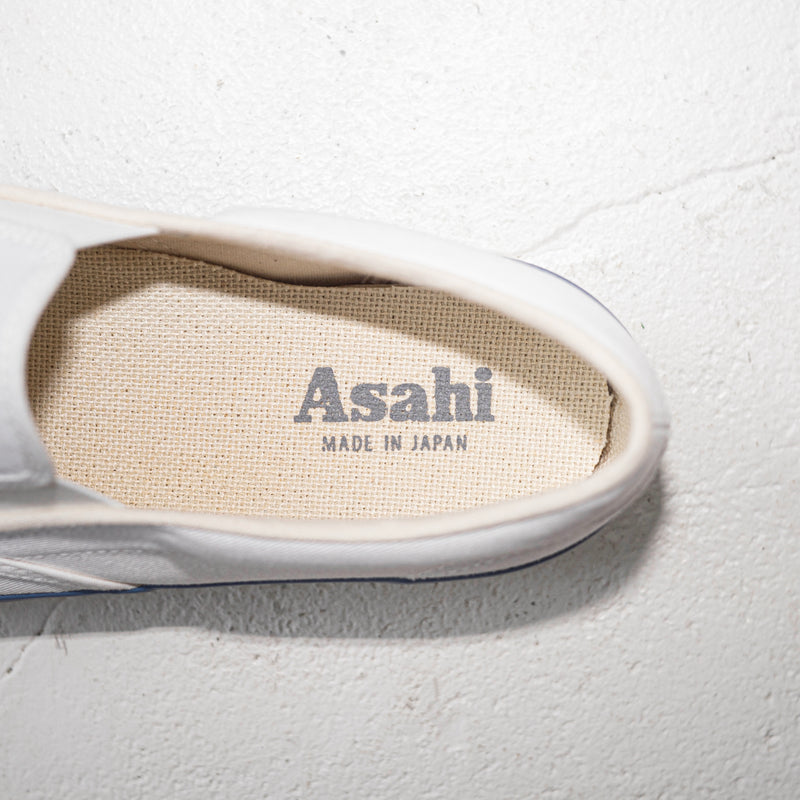ASAHI DECK SLIP-ON MIXTURE - White/Blue