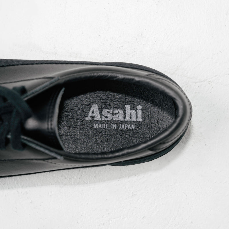 ASAHI BELTED LOW LEATHER - Black