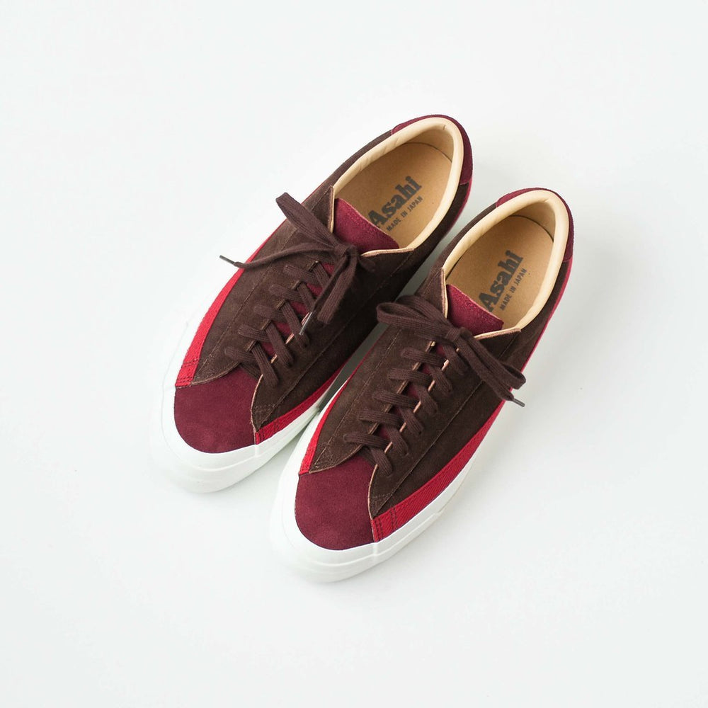 ASAHI BELTED LOW SUEDE - Red/Brown – PERSICA