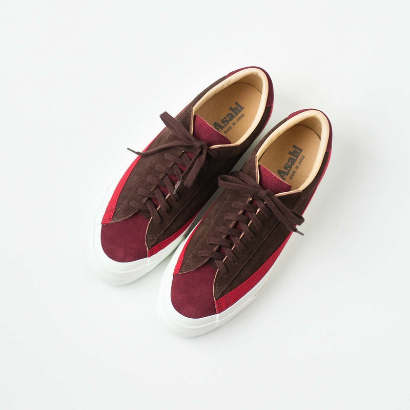 ASAHI BELTED LOW SUEDE - Red/Brown